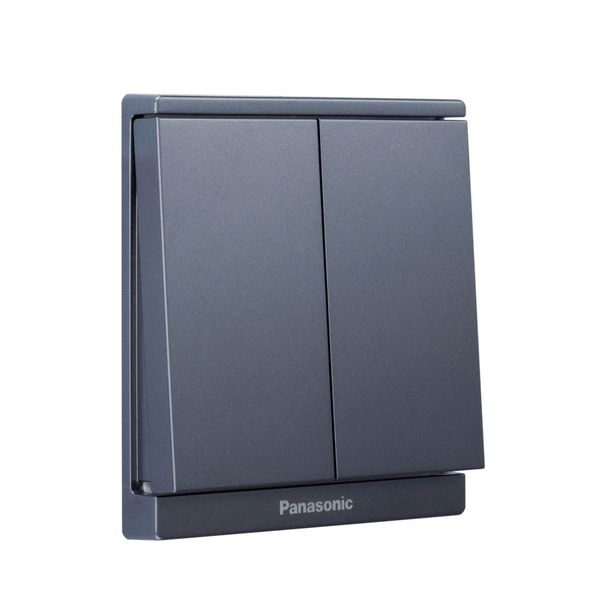 Bộ 2 công tắc B 1 chiều Full Color Panasonic WMF503 Ánh Kim