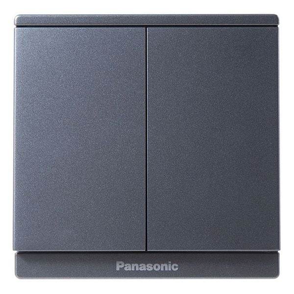 Bộ 2 công tắc C 2 chiều Full Color Panasonic WMF504 Ánh Kim