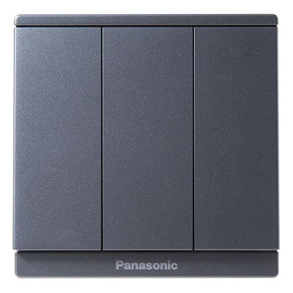 Bộ 3 công tắc B 1 chiều Full Color Panasonic WMF505 Ánh Kim