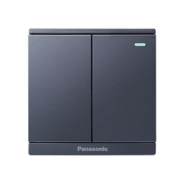 Bộ 2 công tắc B 1 chiều có chỉ báo dạ quang Panasonic WMF513 Ánh Kim