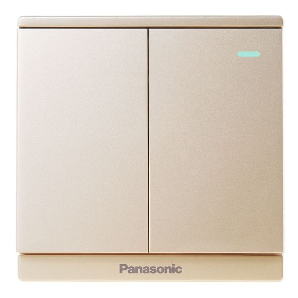 Bộ 2 công tắc C 2 chiều có chỉ báo dạ quang Panasonic WMF514 Ánh Kim