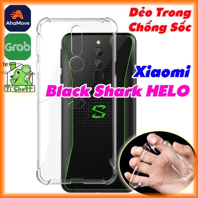 Ốp Lưng Xiaomi Black Shark HELO Dẻo Trong Chống Sốc 4 Góc