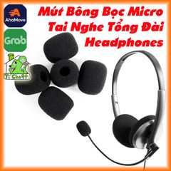 Mút Bông Bọc Micro Lọc Âm Lọc Gió Tai Headphones Logitech Tổng Đài - Game Thủ