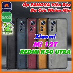 Ốp Lưng Xiaomi Mi 12T/ Redmi K50 ULTRA FANOYA Da Cừu Viền Dẻo TPU
