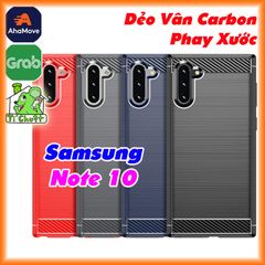 Ốp Lưng Samsung Note 10 Dẻo Carbon Phay Xước Chống Sốc