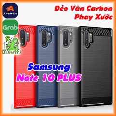 Ốp Lưng Samsung Note 10 PLUS Dẻo Carbon Phay Xước Chống Sốc