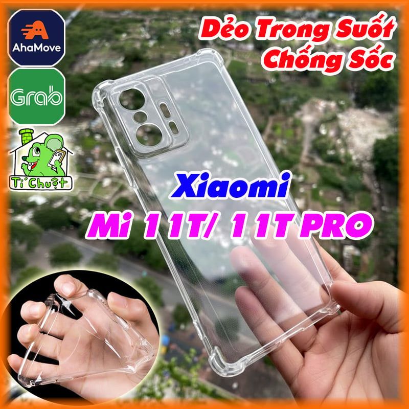 Ốp Lưng Xiaomi Mi 11T/ 11T PRO Dẻo Trong Chống Sốc 4 Góc