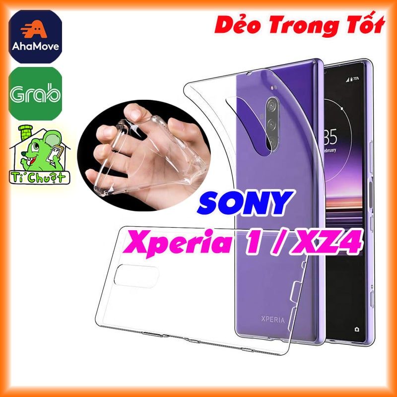 Ốp Lưng Sony Xperia 1 / XZ4 Silicon Loại Tốt Dẻo Trong Suốt