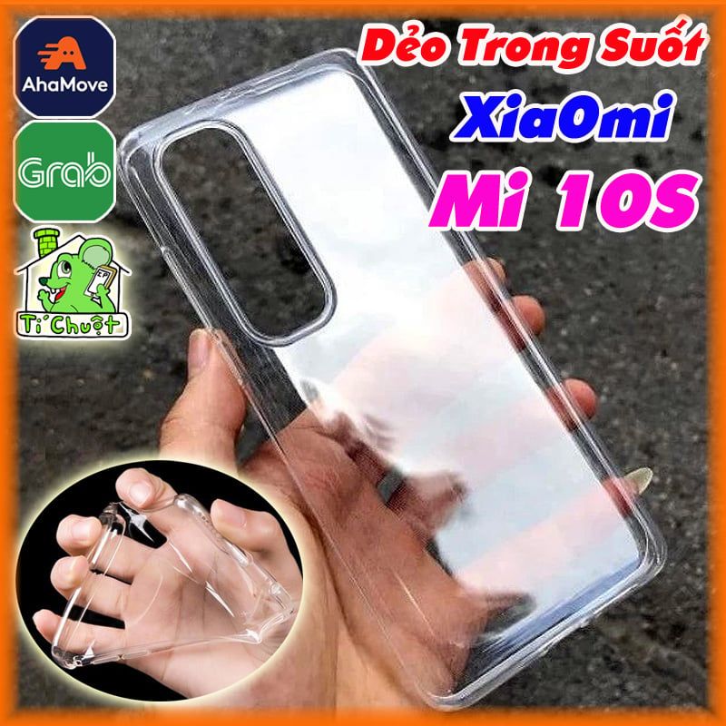 Ốp Lưng Xiaomi Mi 10s Silicon Loại Tốt Dẻo Trong Suốt