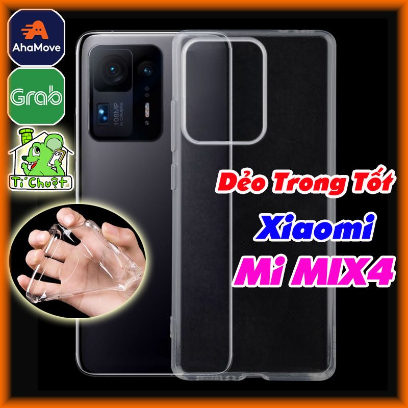 Ốp Lưng Xiaomi Mi MIX 4 Silicon Loại Tốt Dẻo Trong Suốt