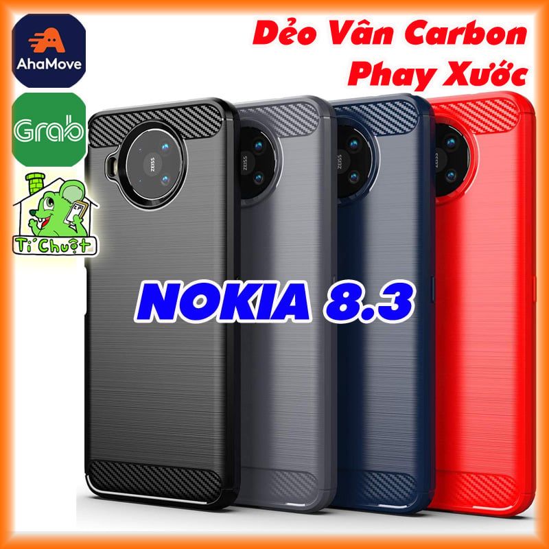Ốp Lưng NOKIA 8.3 5G Dẻo Carbon Phay Xước Chống Sốc