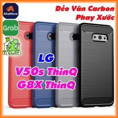 Ốp Lưng LG V50s / G8X ThinQ 5G Dẻo Carbon Phay Xước Chống Sốc