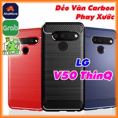 Ốp Lưng LG V50 ThinQ 5G Dẻo Carbon Phay Xước Chống Sốc