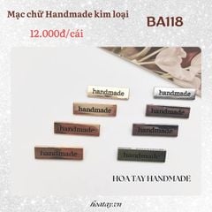 Mạc Chữ Kim Loại 