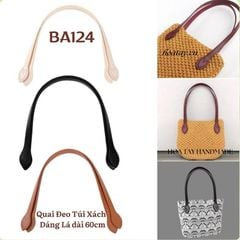 Quai Túi Xách Da PU dáng Chiếc Lá BA124