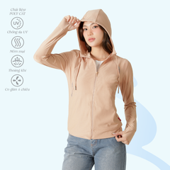 Áo khoác nữ chống nắng, chất poly cát 311p 1321