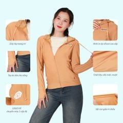 Áo khoác nữ chống nắng, chất nhung lạnh siêu bền 151p 1325