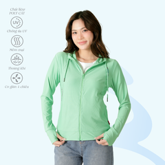 Áo khoác nữ chống nắng, chất poly cát 311p 1321