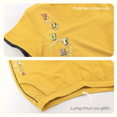 Set đồ bộ nữ kiểu quần lửng tay ngắn cotton 194p 4320