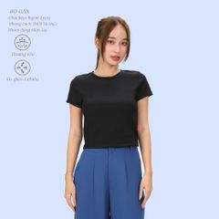 Áo Thun Tay Ngắn Form Ôm Chất Rib Gân 550p 0269