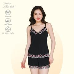 Set đồ bộ nữ kiểu quần đùi Dây chất thun lạnh siêu bền 015p 2160