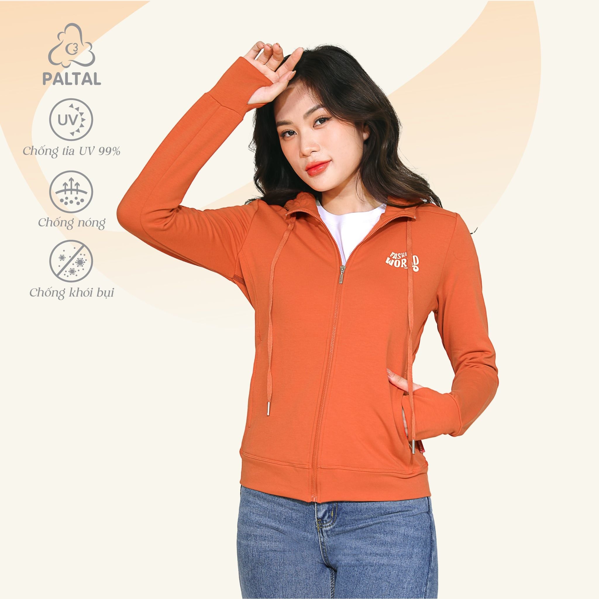 Áo khoác nữ chống nắng, chống UV chất vảy cá cotton cvc mát 401p 1117