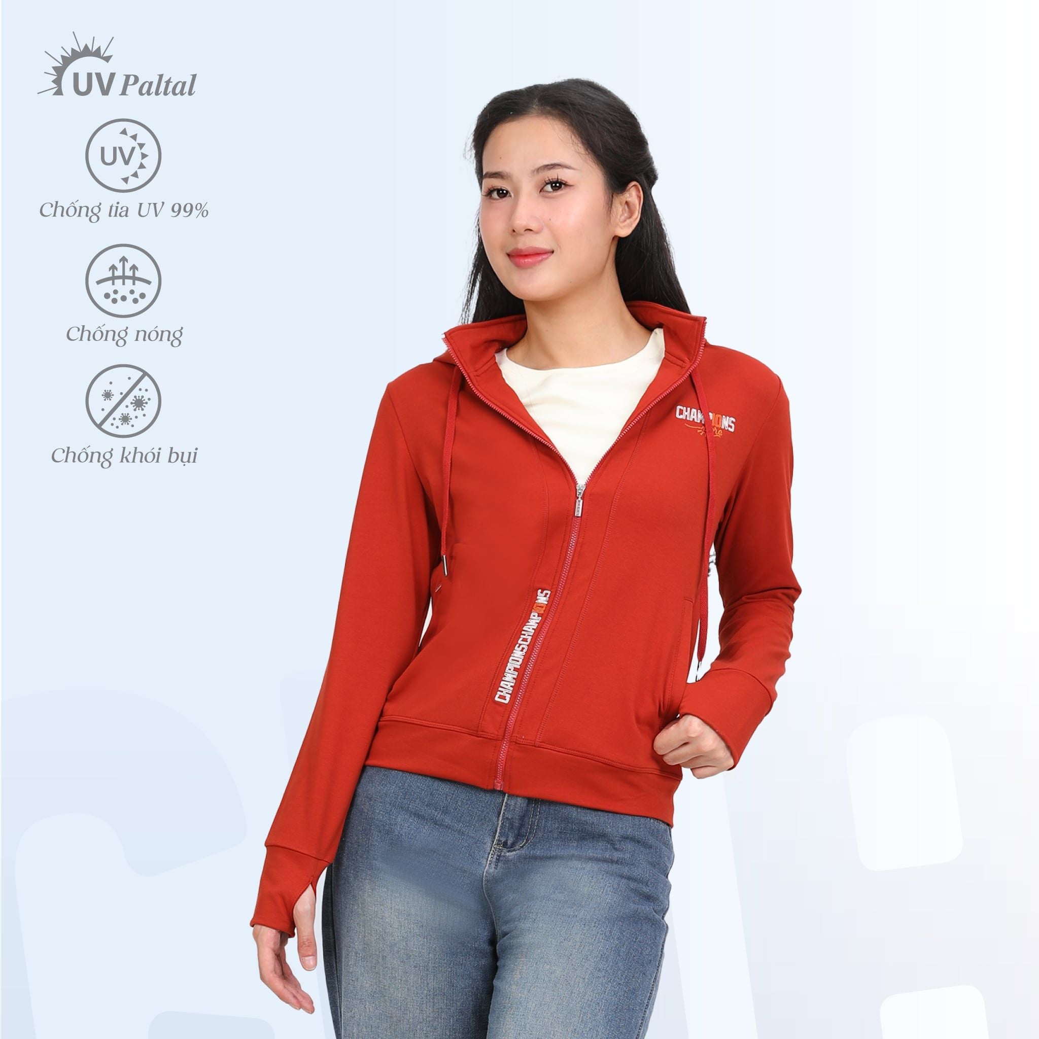 Áo khoác nữ chống nắng, chống UV chất vảy cá tc 431p 1312