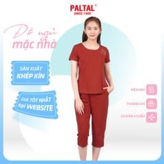 Set đồ bộ nữ kiểu quần lửng tay ngắn cotton cvc mát 194p 4248