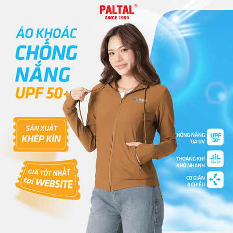 Áo khoác nữ chống nắng, chất poly cát siêu thoáng khí 311p 1335