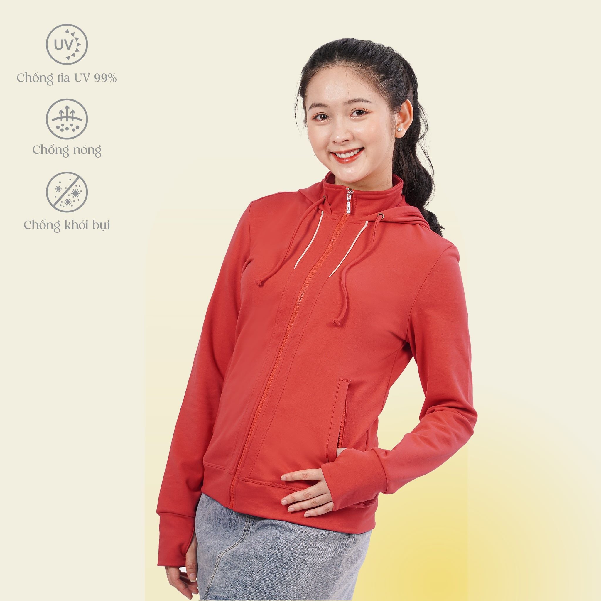 BST Áo khoác nữ chống nắng chống UV chất Vảy cá TC 431p 1234 / 1257 / 1294 / 1280 / 1235