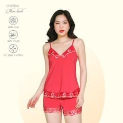 Set đồ bộ nữ kiểu quần đùi Dây chất thun lạnh siêu bền 015p 2160