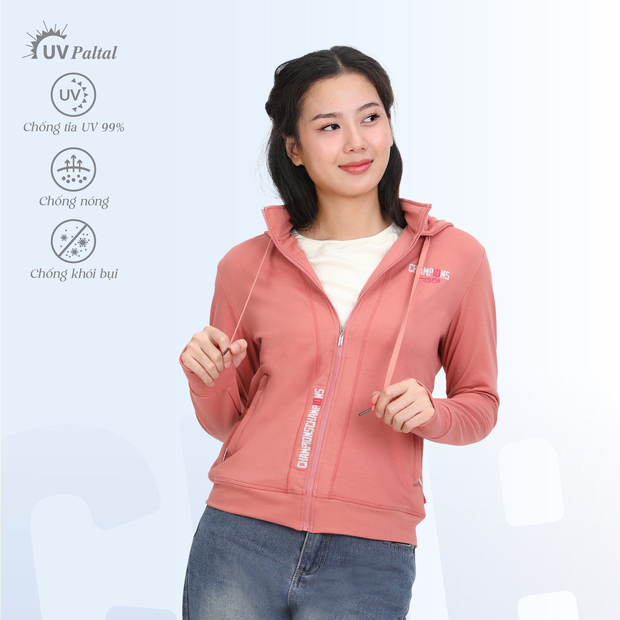 Áo khoác nữ chống nắng, chống UV chất vảy cá tc 431p 1312