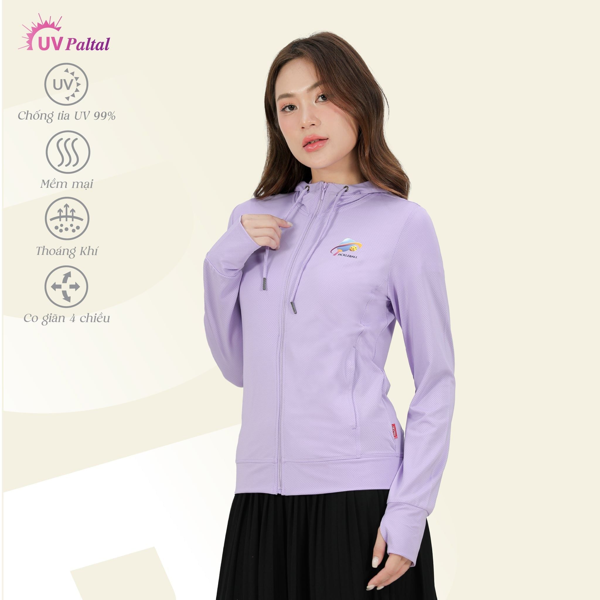 Áo khoác nữ chống nắng, chống UV chất poly thái 311p 1342