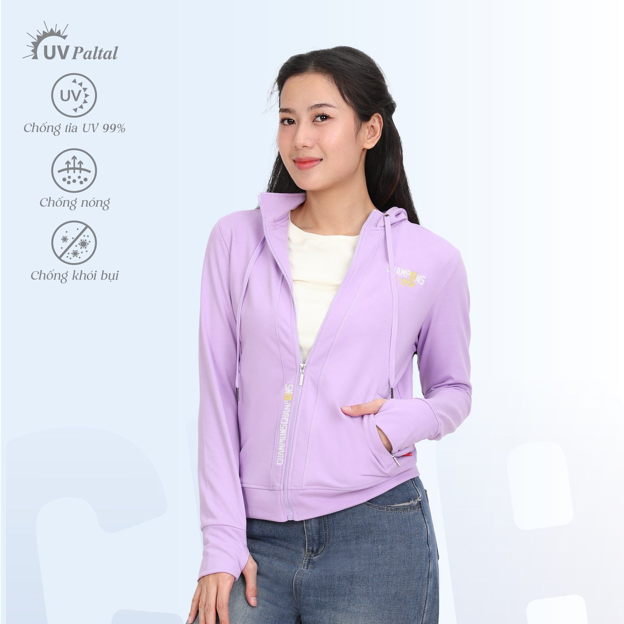 Áo khoác nữ chống nắng, chống UV chất vảy cá tc 431p 1312