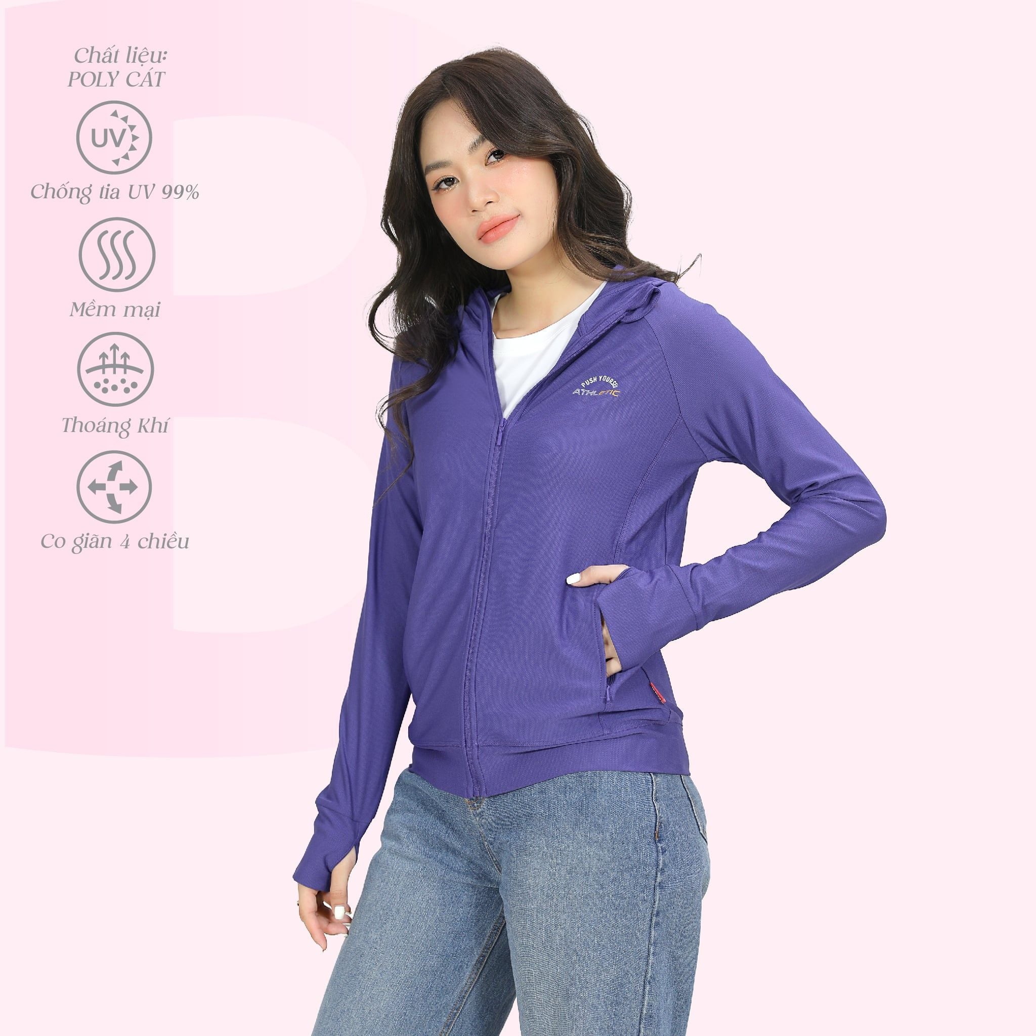 Áo khoác nữ chống nắng, chống UV chất poly cát 311p 1333