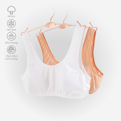 Áo lá học sinh - cotton compact mỏng nhẹ 209p 8888