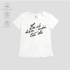 Áo thun nữ tay ngắn Cổ Tròn Form Suông chất cotton siêu mát 020p 0363