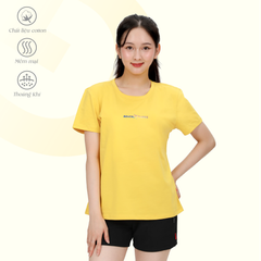 Áo thun nữ cổ tròn tay ngắn phom rộng chất cotton siêu mát 020p 0372