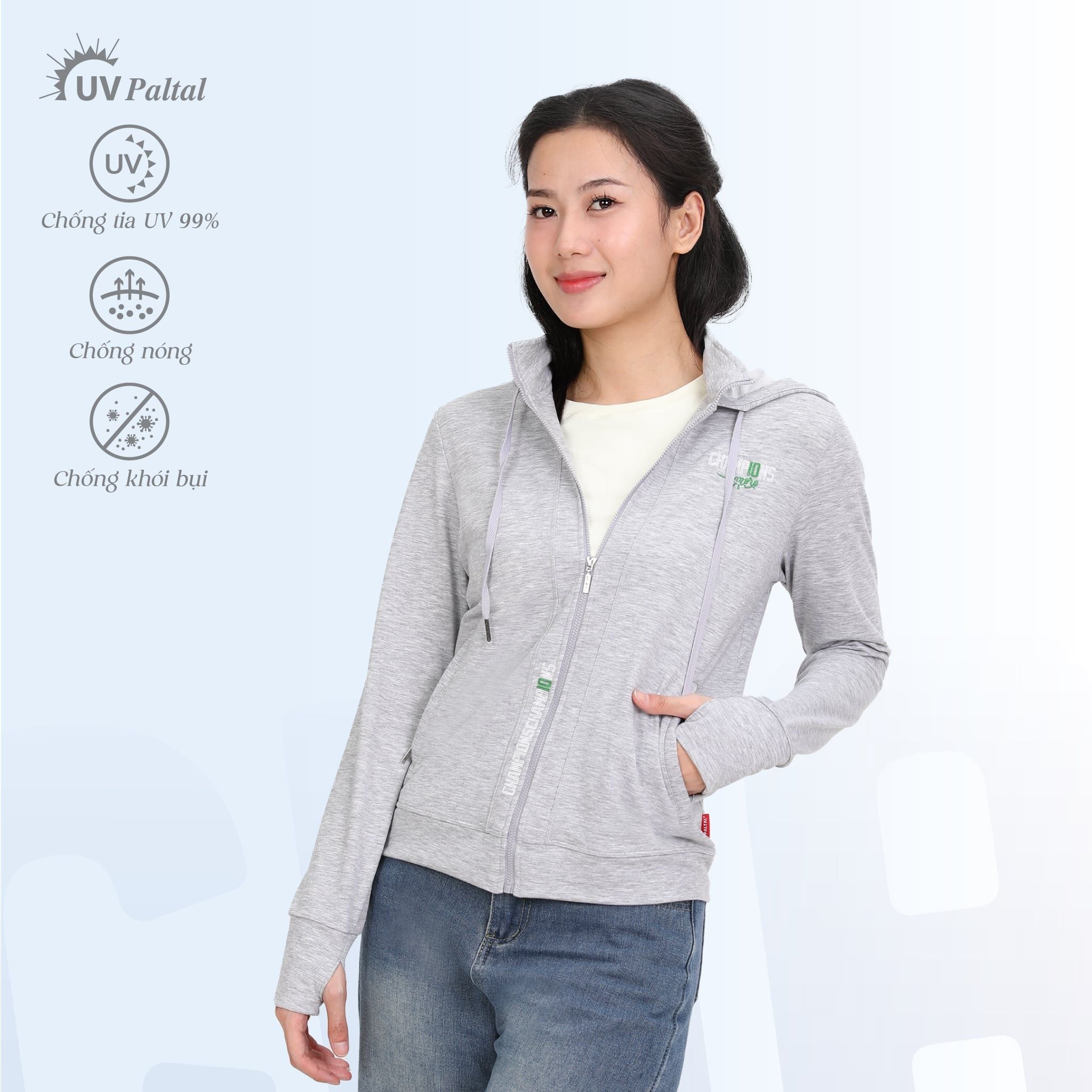 Áo khoác nữ chống nắng, chống UV chất vảy cá tc 431p 1312