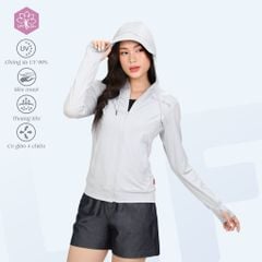 Áo khoác nữ chống nắng, chống UV chất melan lưới 341p 1307