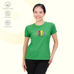 Áo thun nữ cổ tron tay ngắn chất cotton siêu mát co dãn 4 chiều  020p 0365