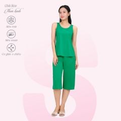 Set đồ bộ nữ kiểu quần lửng Bản chất thun lạnh siêu bền 014p 7041