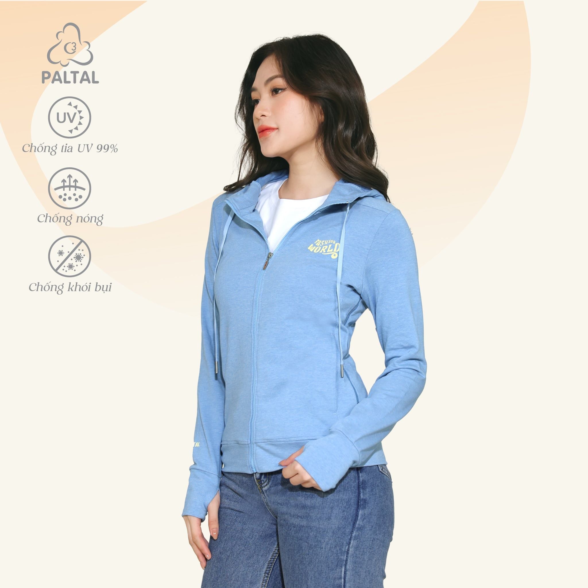 Áo khoác nữ chống nắng, chống UV chất vảy cá cotton cvc mát 401p 1117