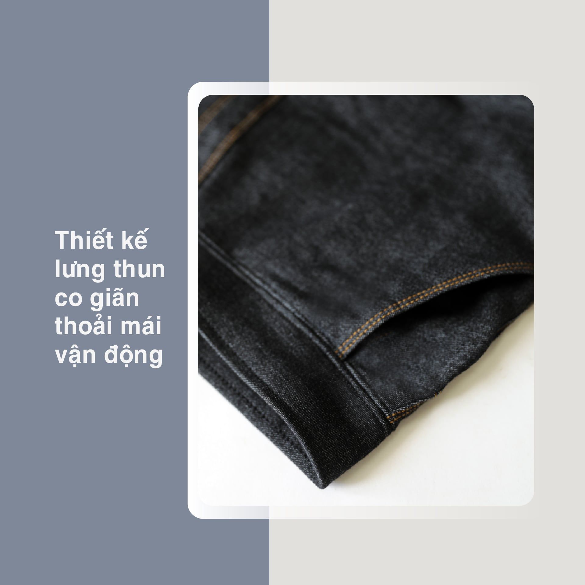 Quần dài ống suông chất jean Thun 508p 8024