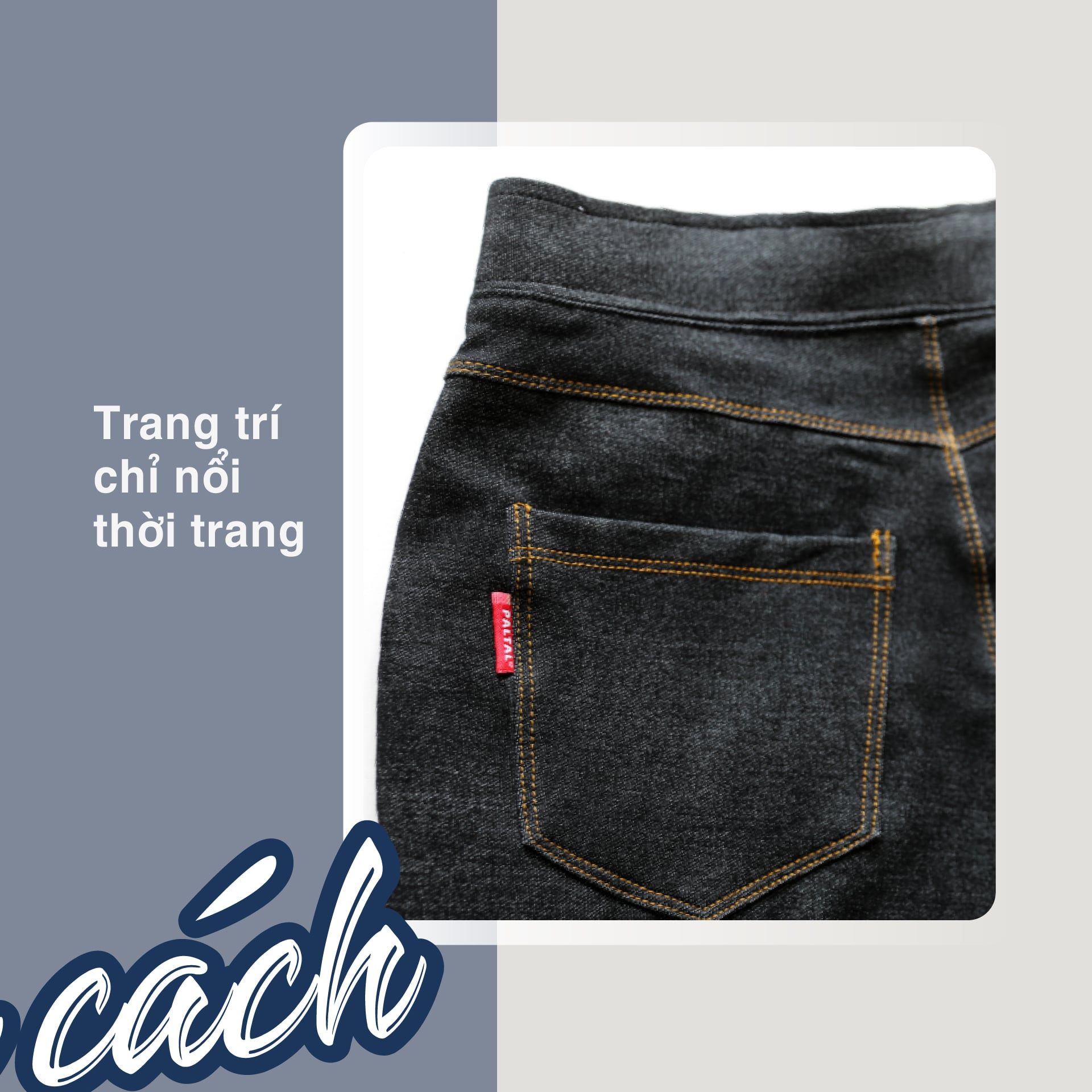 Quần dài ống suông chất jean Thun 508p 8024