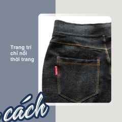 Quần dài ống suông chất jean Thun 508p 8024