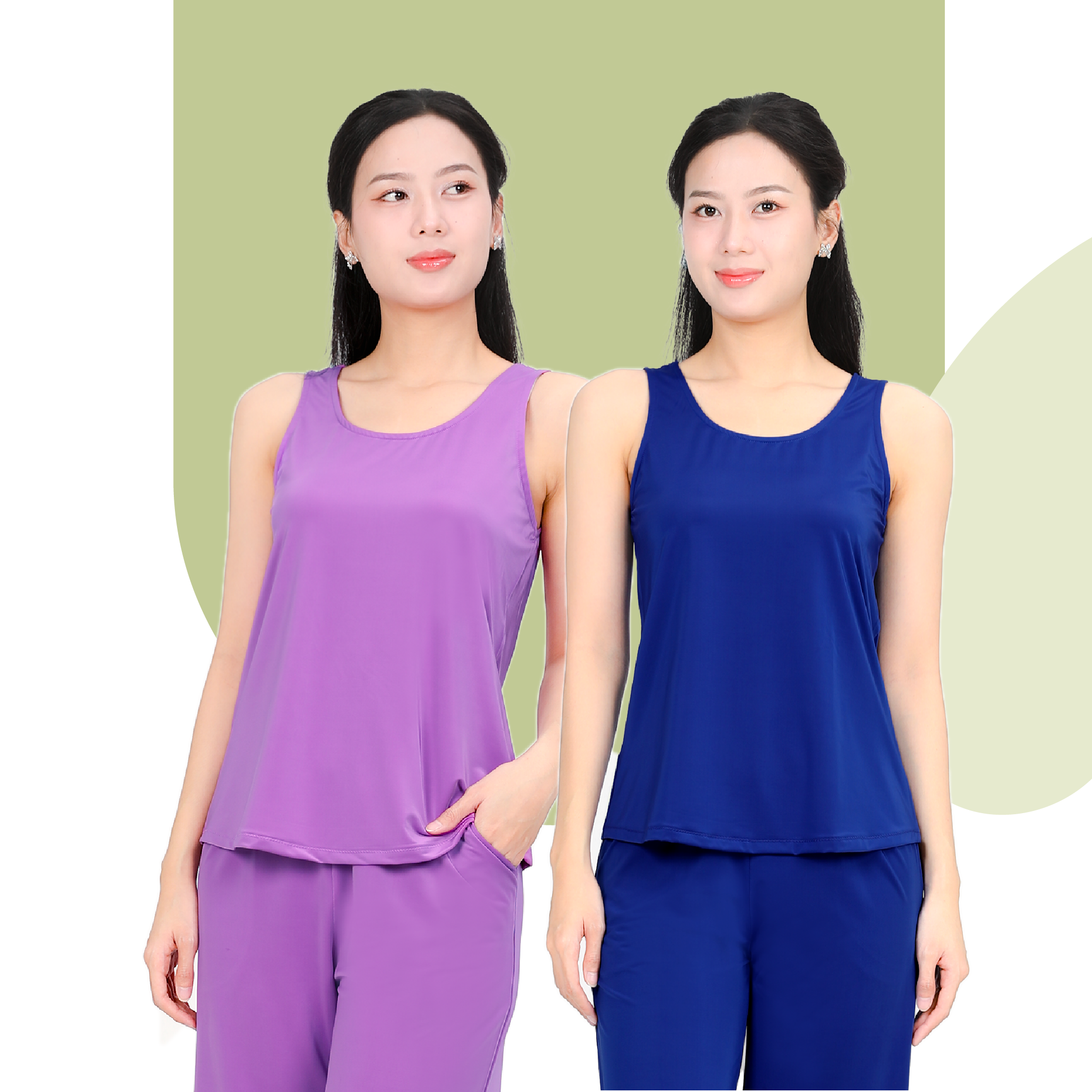 Set đồ bộ nữ kiểu quần lửng Bản chất thun lạnh siêu bền 014p 7041