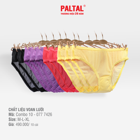Combo 02-06-10 quần lót nữ voal lưới 077p 7426