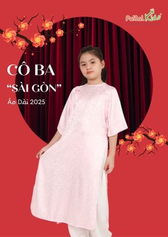 Set Áo Dài Gấm Mềm Cách Tân 