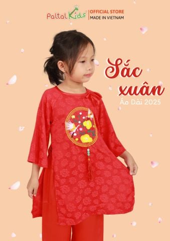 Set Áo Dài Gấm Mềm Cách Tân 
